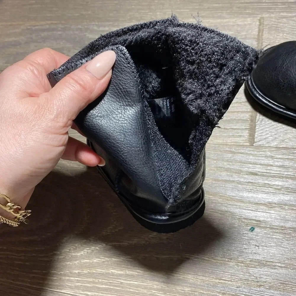 faux shearling boots for kids